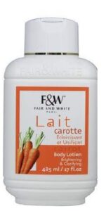 Fair & White Carrot Body Lotion Brightening and Clearifying