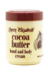 Queen Elizabeth cocoa butter hand and body cream